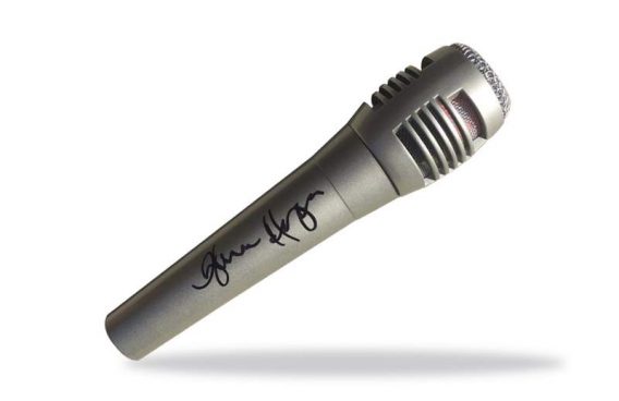 Glenn Hughes authentic signed microphone