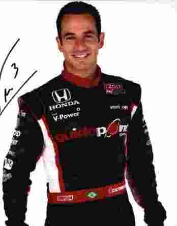 Helio Castroneves authentic signed 8x10 picture