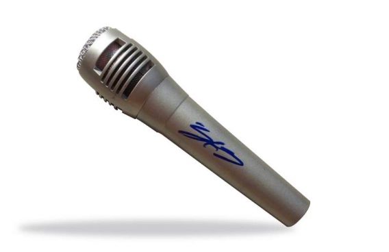 Johnny 3 Tears authentic signed microphone