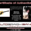 Jakob Dylan certificate of authenticity from the autograph bank