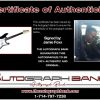 Jamie Foxx certificate of authenticity from the autograph bank