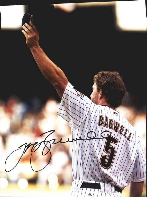 Jeff Bagwell authentic signed 11x14 picture