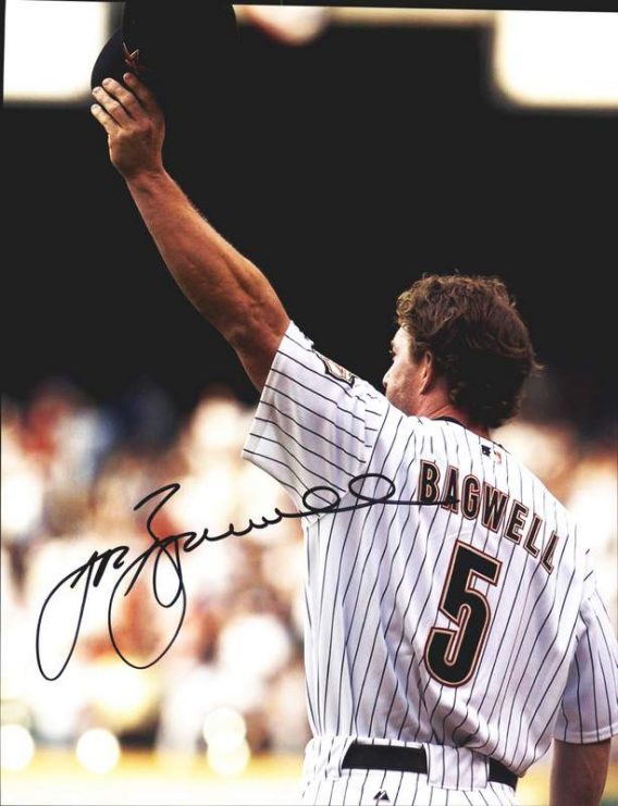 Jeff Bagwell authentic signed 11x14 picture