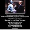 Jeffrey Tambor certificate of authenticity from the autograph bank