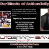 Jeremy Roenick certificate of authenticity from the autograph bank