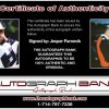 Jesper Parnevik certificate of authenticity from the autograph bank