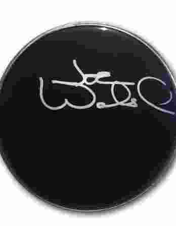 Joe Walsh authentic signed drumhead