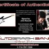 John Rzeznik certificate of authenticity from the autograph bank