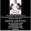 Judie Aronson certificate of authenticity from the autograph bank