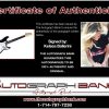 Kelsea Ballerini certificate of authenticity from the autograph bank