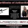 Kesha certificate of authenticity from the autograph bank