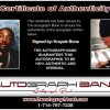 Krayzie Bone certificate of authenticity from the autograph bank