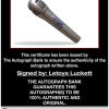 Letoya Luckett certificate of authenticity from the autograph bank