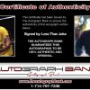 Less Than Jake certificate of authenticity from the autograph bank