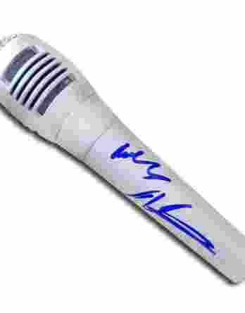 Mally Mall authentic signed microphone