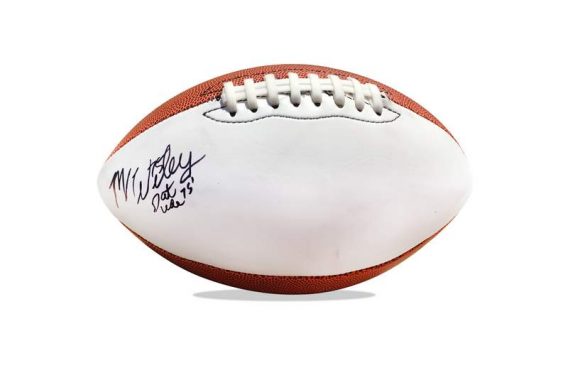 Marcellus Wiley authentic signed NFL ball