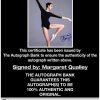 Margaret Qualley certificate of authenticity from the autograph bank