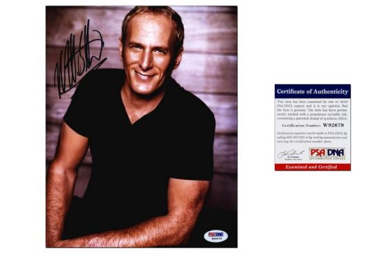 Michael Bolton certificate of authenticity from the autograph bank