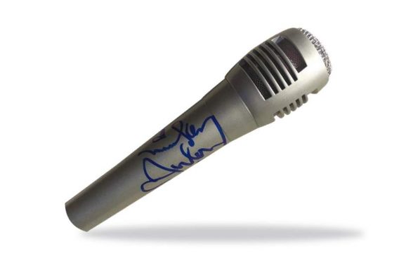 Mickey Avalon authentic signed microphone