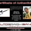 Nate Mendel certificate of authenticity from the autograph bank