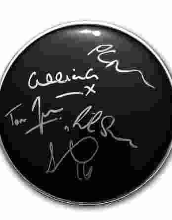 New Order authentic signed drumhead