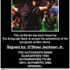 O'Shea Jackson certificate of authenticity from the autograph bank