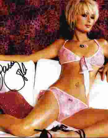 Paris Hilton authentic signed 8x10 picture