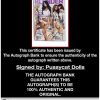 Pussycat Dolls certificate of authenticity from the autograph bank