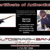 Ray Luzier certificate of authenticity from the autograph bank