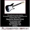 Richard Fortus certificate of authenticity from the autograph bank
