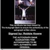 Robbie Keane certificate of authenticity from the autograph bank