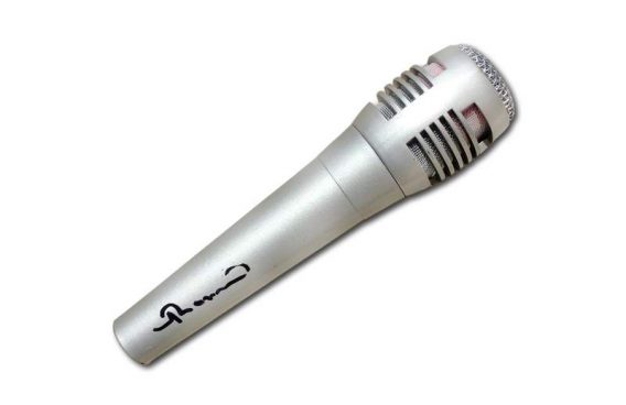 Romeo Miller authentic signed microphone