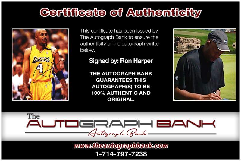 Ron Harper Signed Jersey (PSA COA)