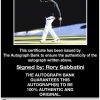 Rory Sabbatini certificate of authenticity from the autograph bank