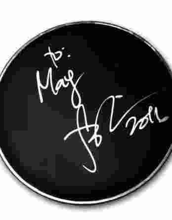 Ryan Leslie authentic signed drumhead