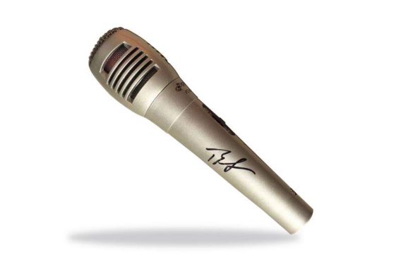 Ryan Seacrest authentic signed microphone