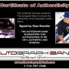 Ryan Sheckler certificate of authenticity from the autograph bank