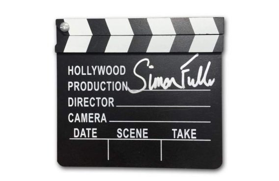Simon Fuller authentic signed directors clapboard