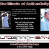 Steve Stricker certificate of authenticity from the autograph bank