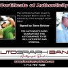 Steve Stricker certificate of authenticity from the autograph bank