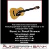 Sturgill Simpson certificate of authenticity from the autograph bank
