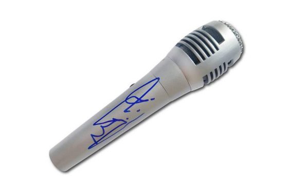 T.I. Harris authentic signed microphone