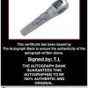 T.I. Harris certificate of authenticity from the autograph bank