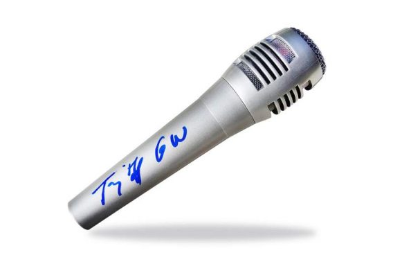 Terry Ilous authentic signed microphone