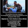 Tom Hanks certificate of authenticity from the autograph bank