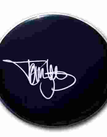 Tommy Lee authentic signed drumhead