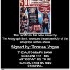 Torsten Voges certificate of authenticity from the autograph bank