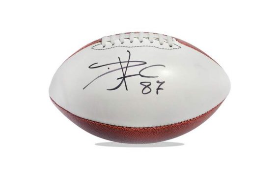 Travis Kelce authentic signed NFL ball