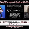 Weird Al Yankovic certificate of authenticity from the autograph bank