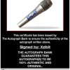 Xzibit certificate of authenticity from the autograph bank